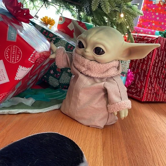 Baby Grogu, sits about 12”. He has a bean bag base to prop him up on his own. - Picture 4 of 4